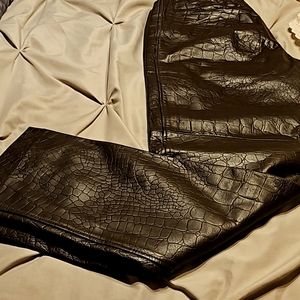 Vintage Brown Leather Pants